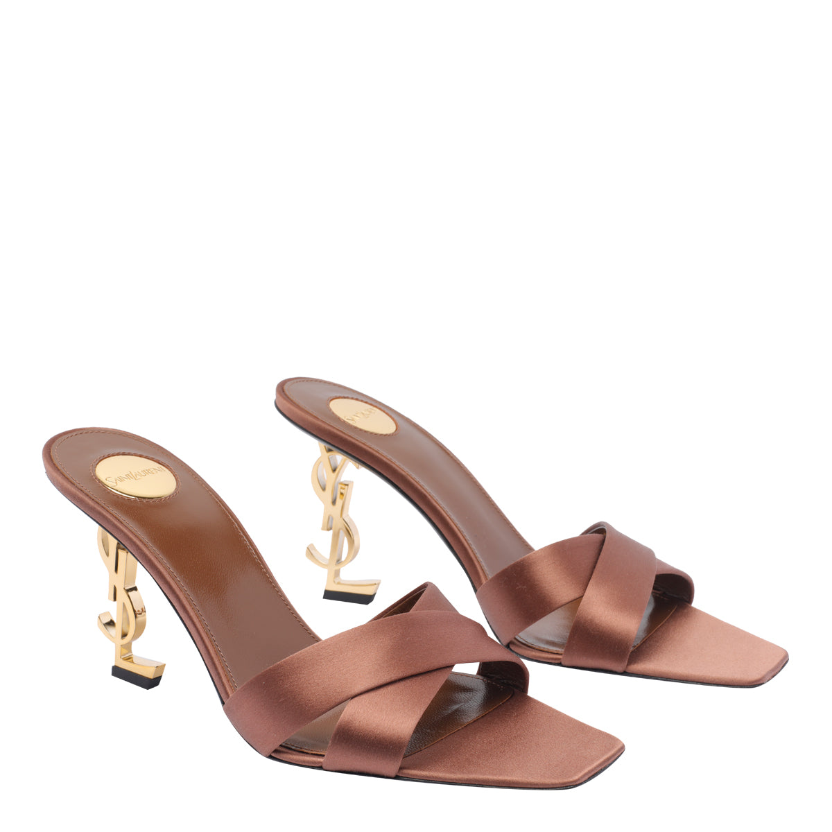 Saint Laurent Sandals Brown Fabric/leather Sole