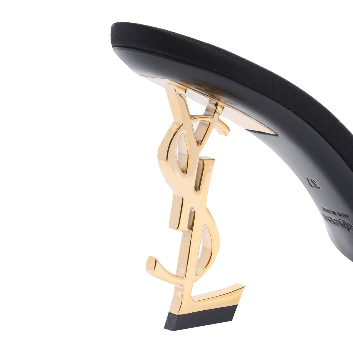 Saint Laurent Sandals Black Fabric/leather Sole