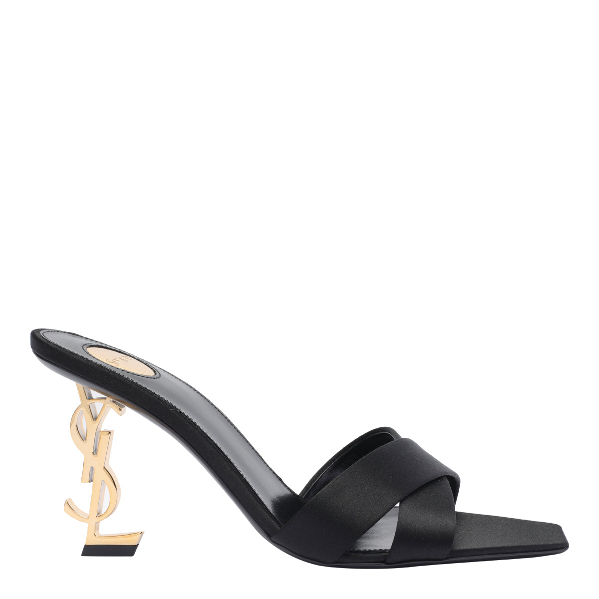 Saint Laurent Sandals Black Fabric/leather Sole