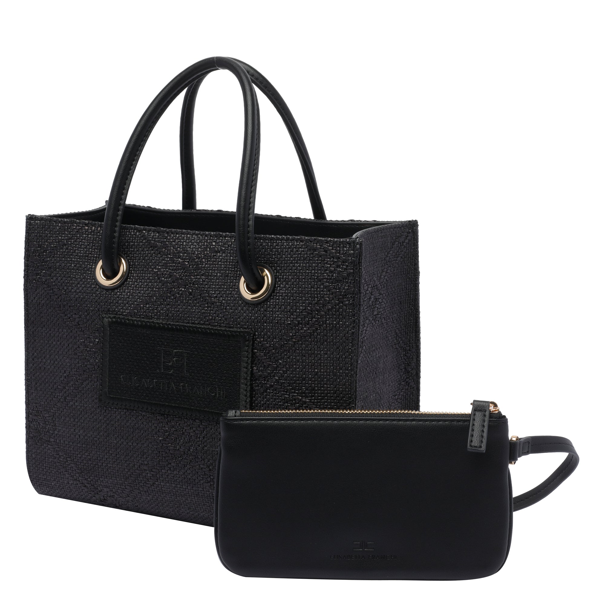 Elisabetta Franchi Bags Black Polyester Polyurethane