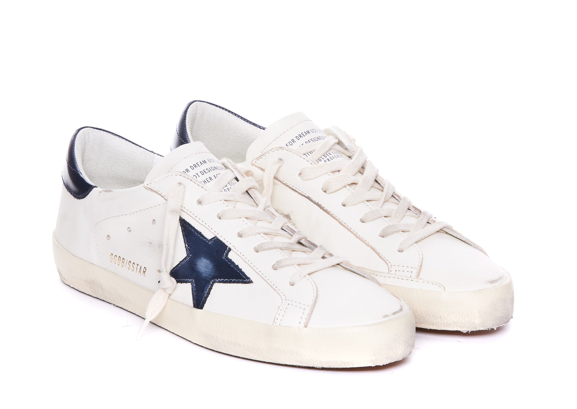 Golden Goose Sneakers White Calf Leather/rubber Sole