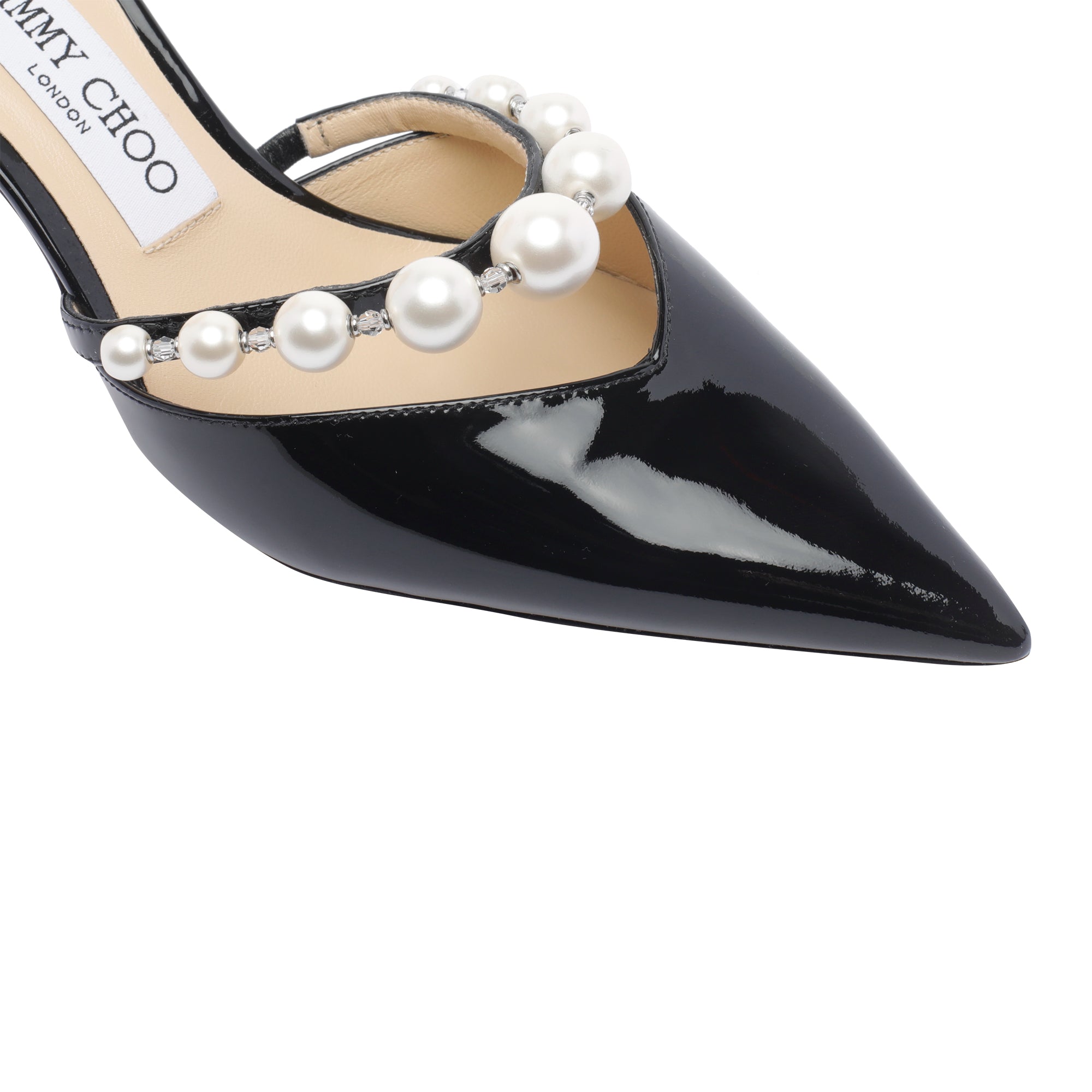 Jimmy Choo With Heel Black Patent Leather/leather Sole