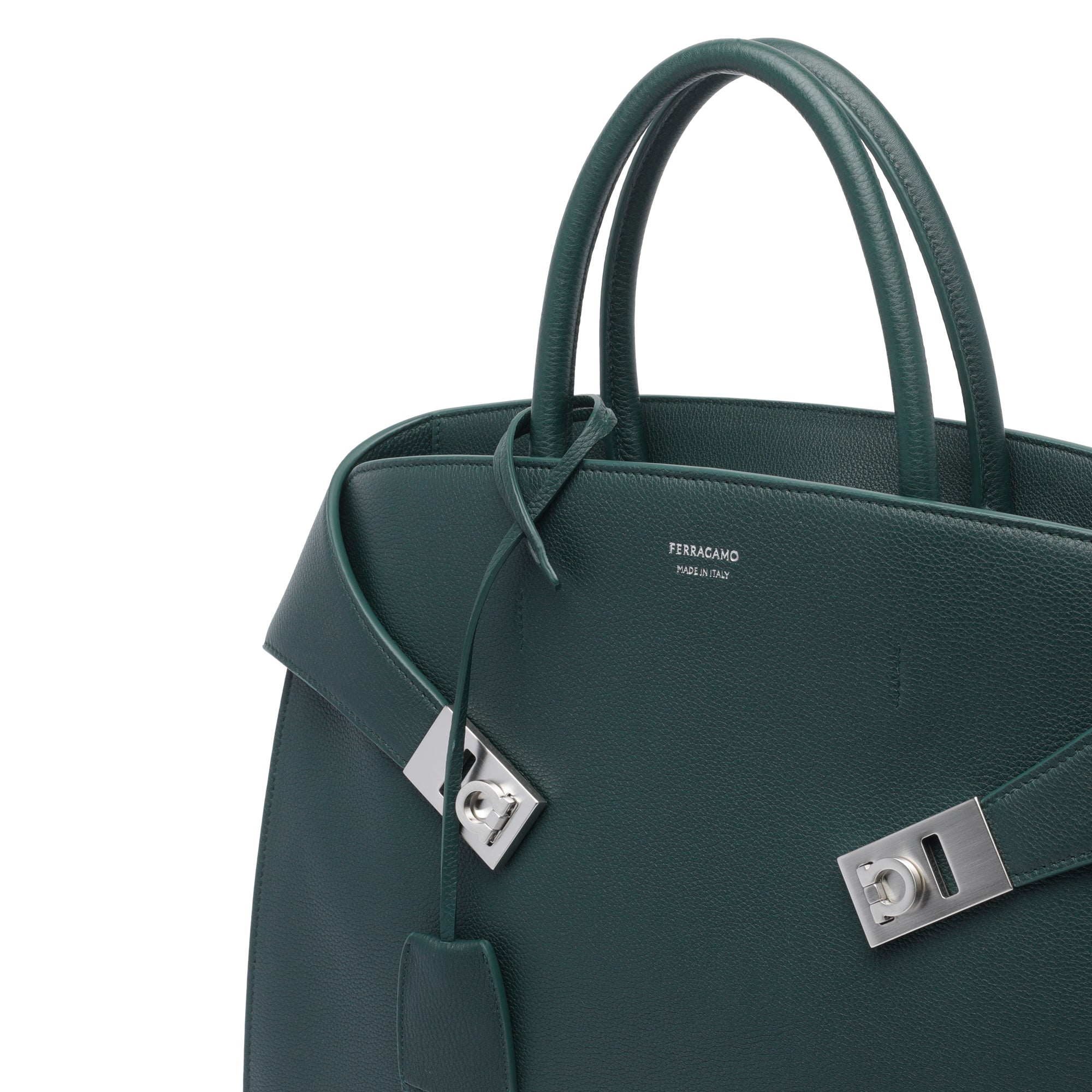 Ferragamo Bags Green Calf Leather