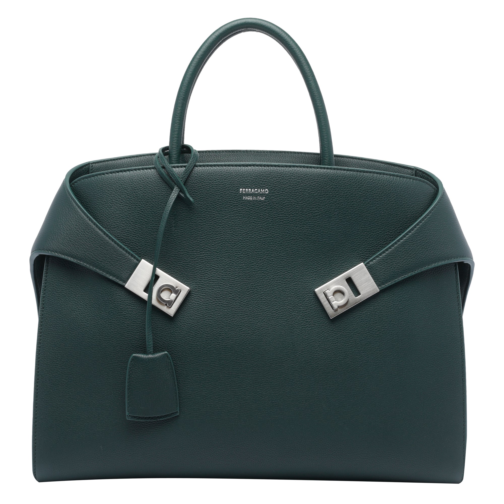 Ferragamo Bags Green Calf Leather