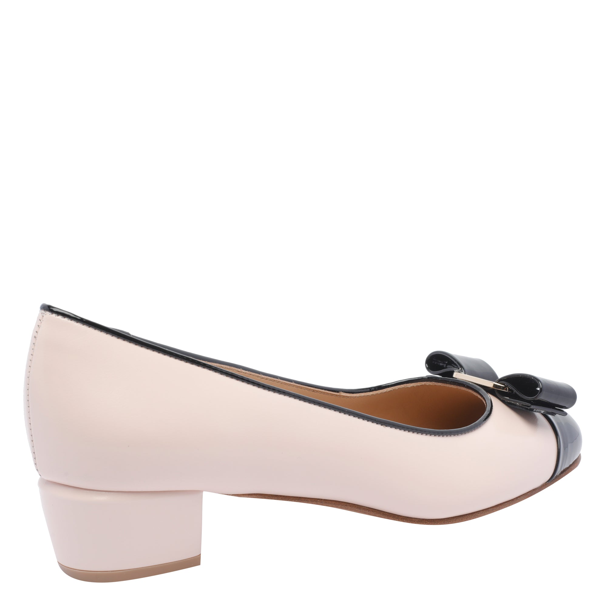 Ferragamo With Heel Pink Calf Leather/leather Sole