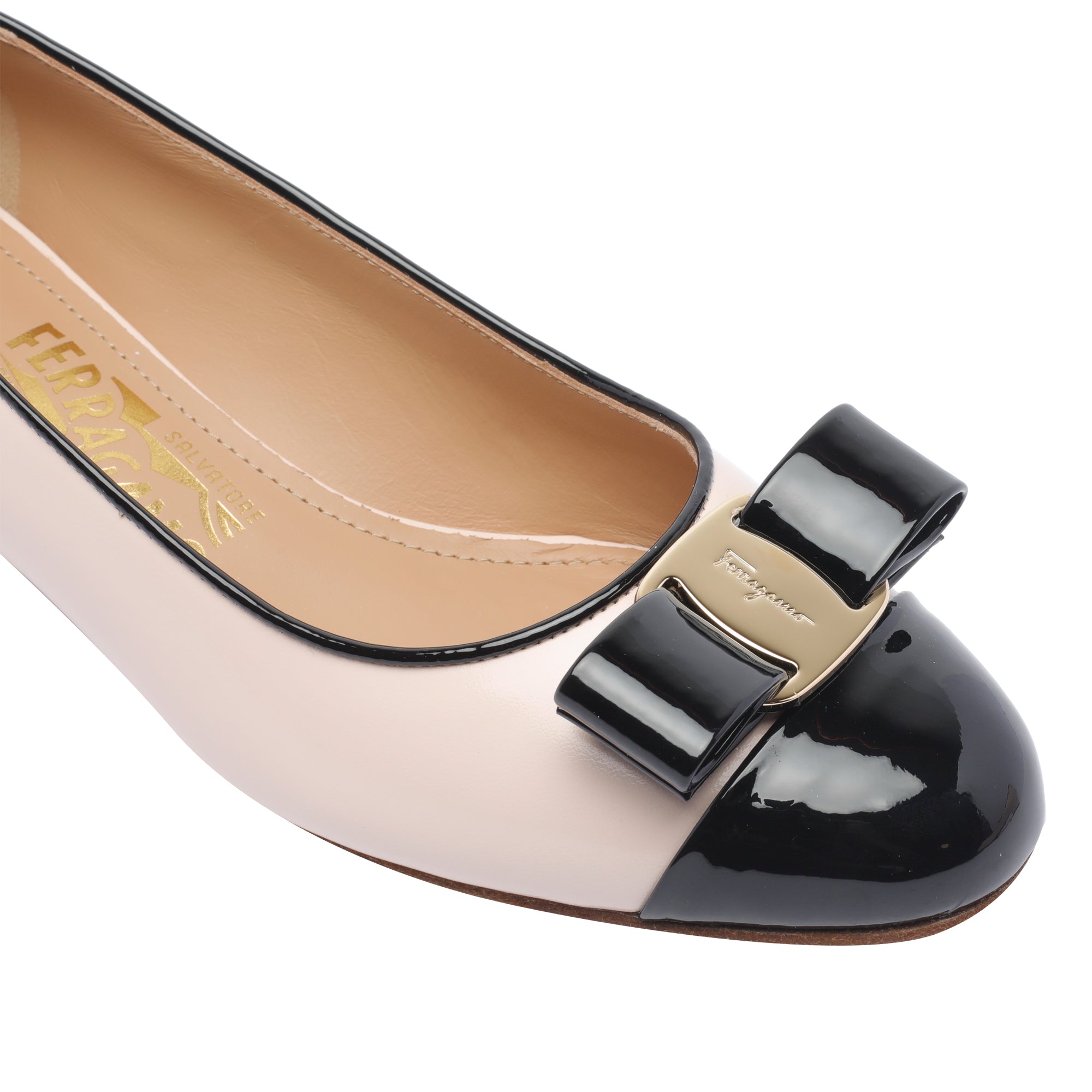 Ferragamo With Heel Pink Calf Leather/leather Sole