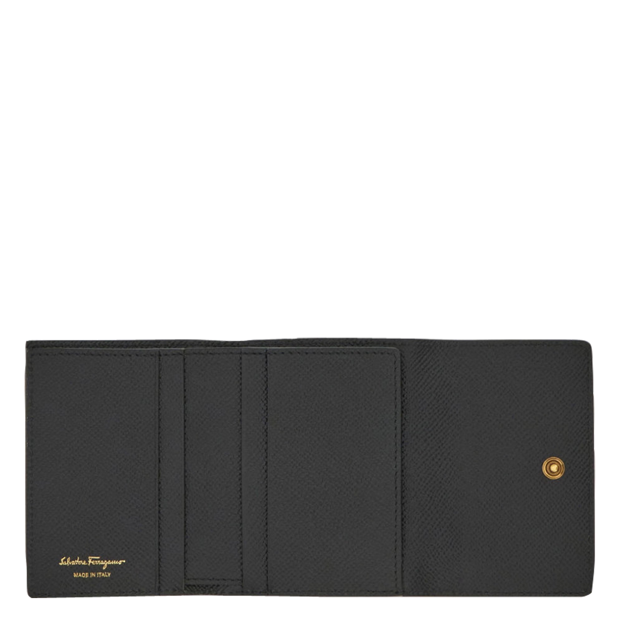 Ferragamo Wallets Black Calf Leather