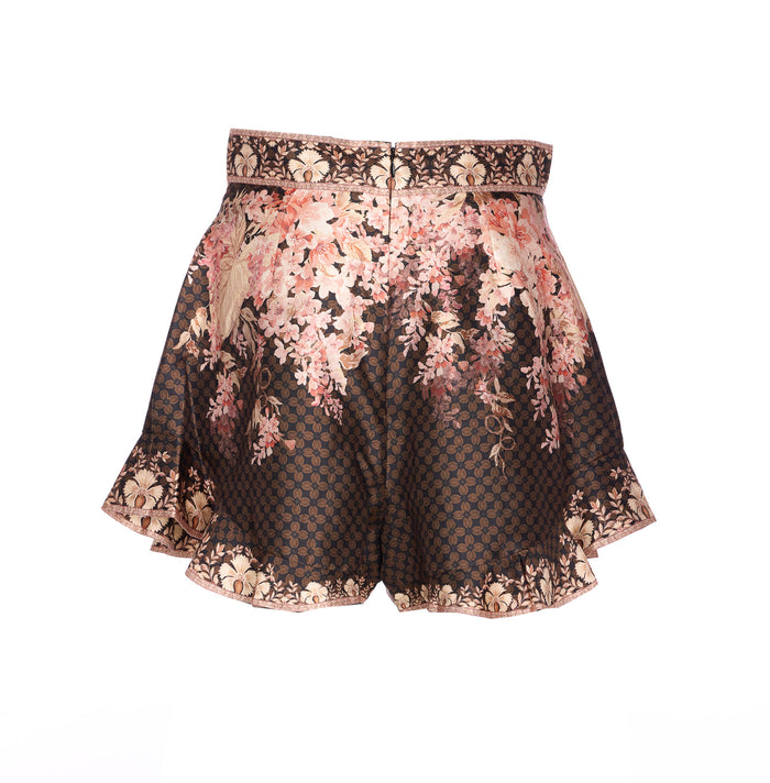 Zimmermann Shorts Brown Silk