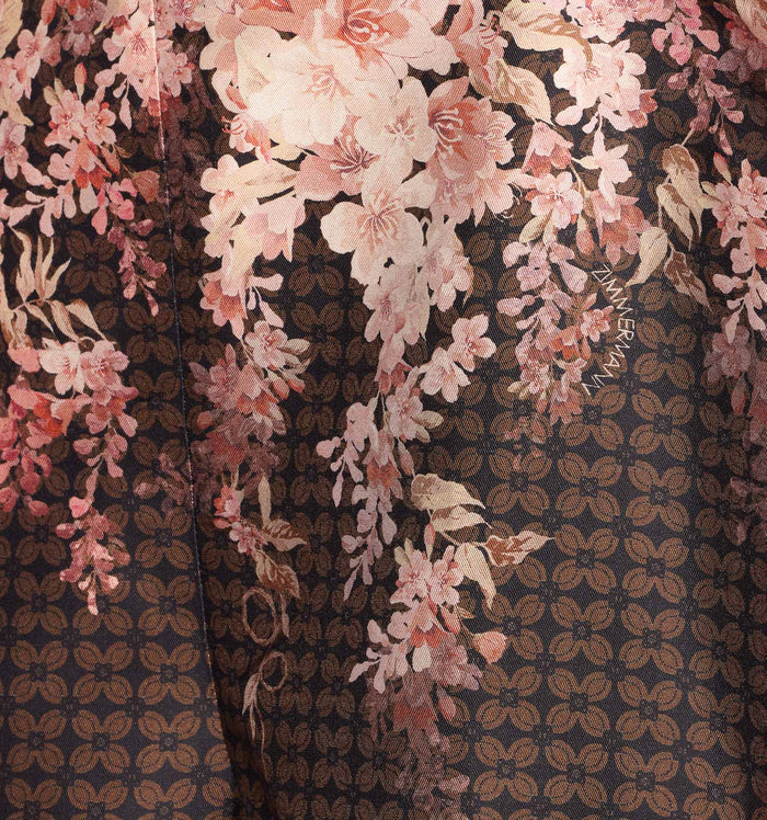Zimmermann Shorts Brown Silk