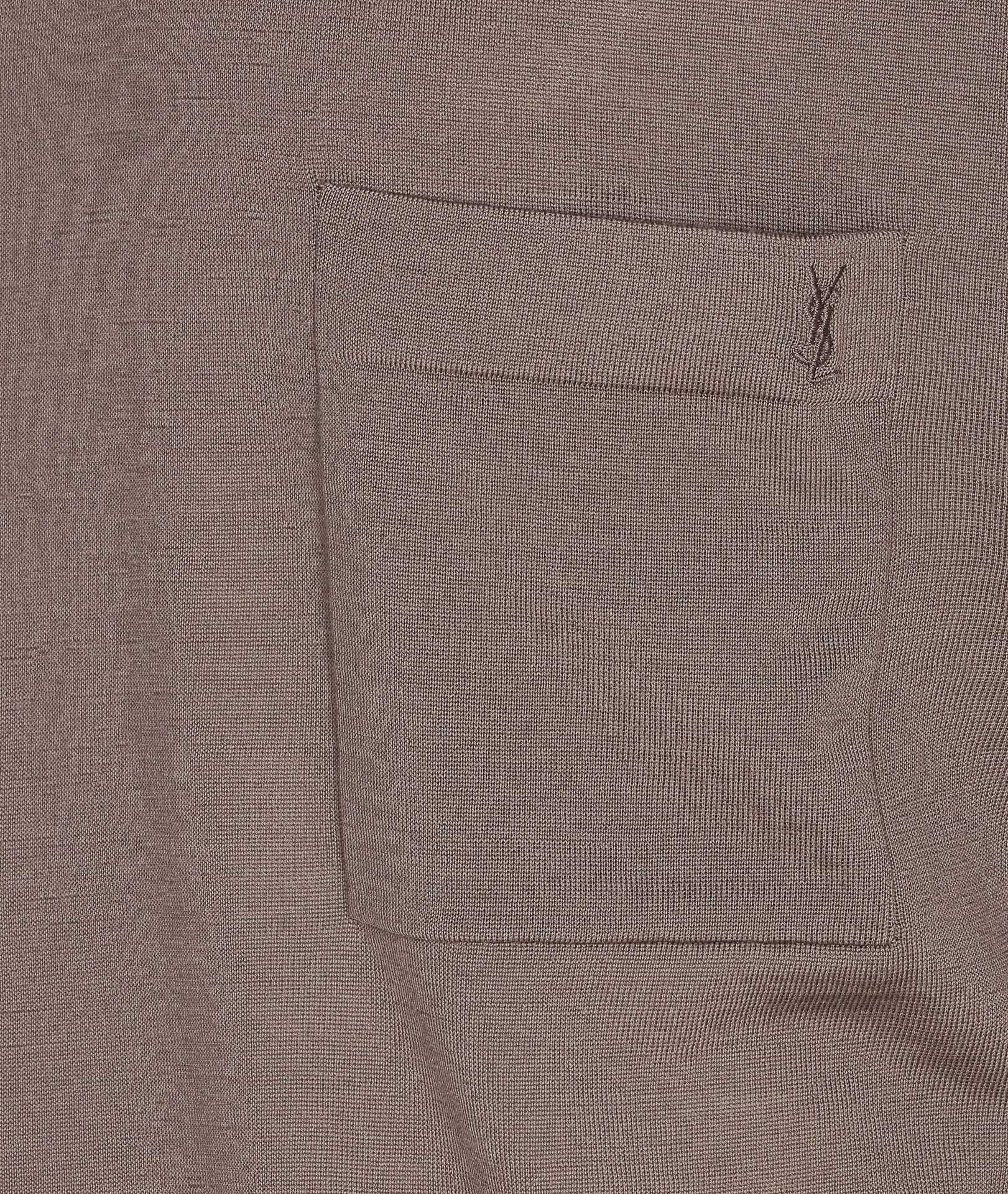 Saint Laurent T-Shirts And Polos Grey Wool