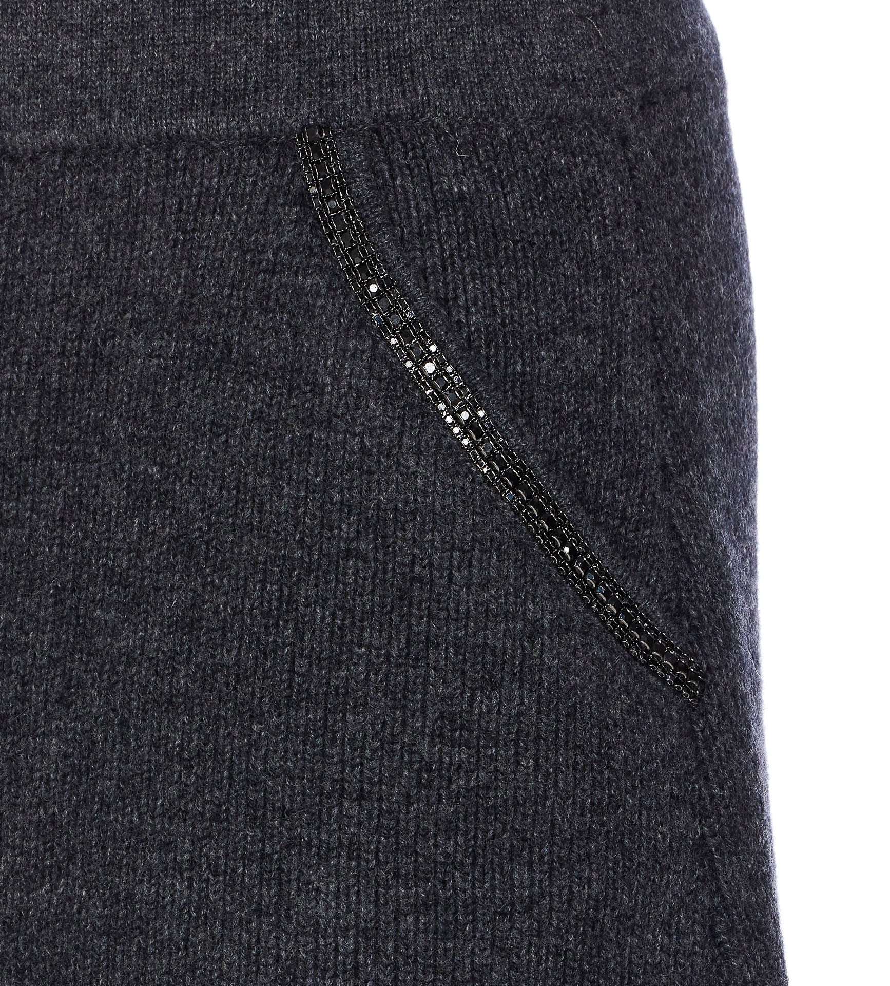 Self Portrait Skirts Grey Wool