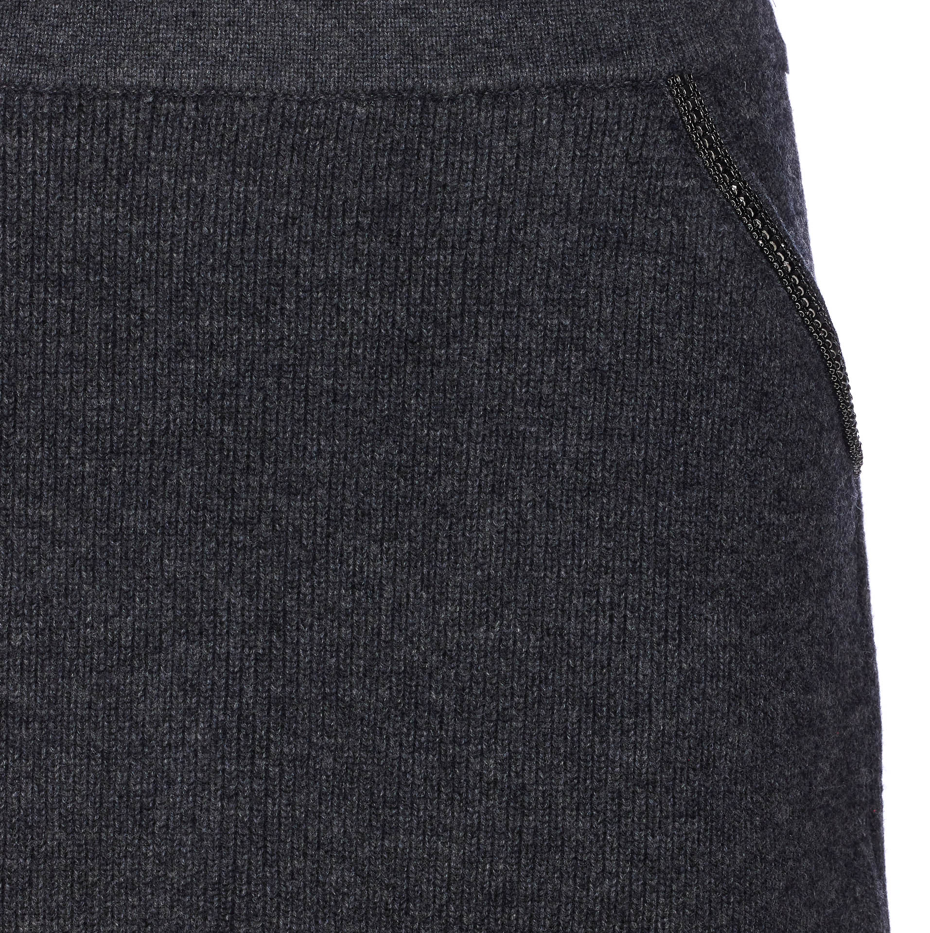 Self Portrait Skirts Grey Wool