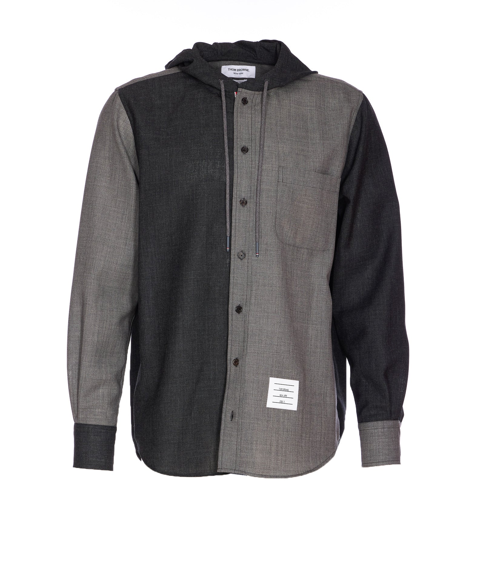 Thom Browne Shirts Grey Wool