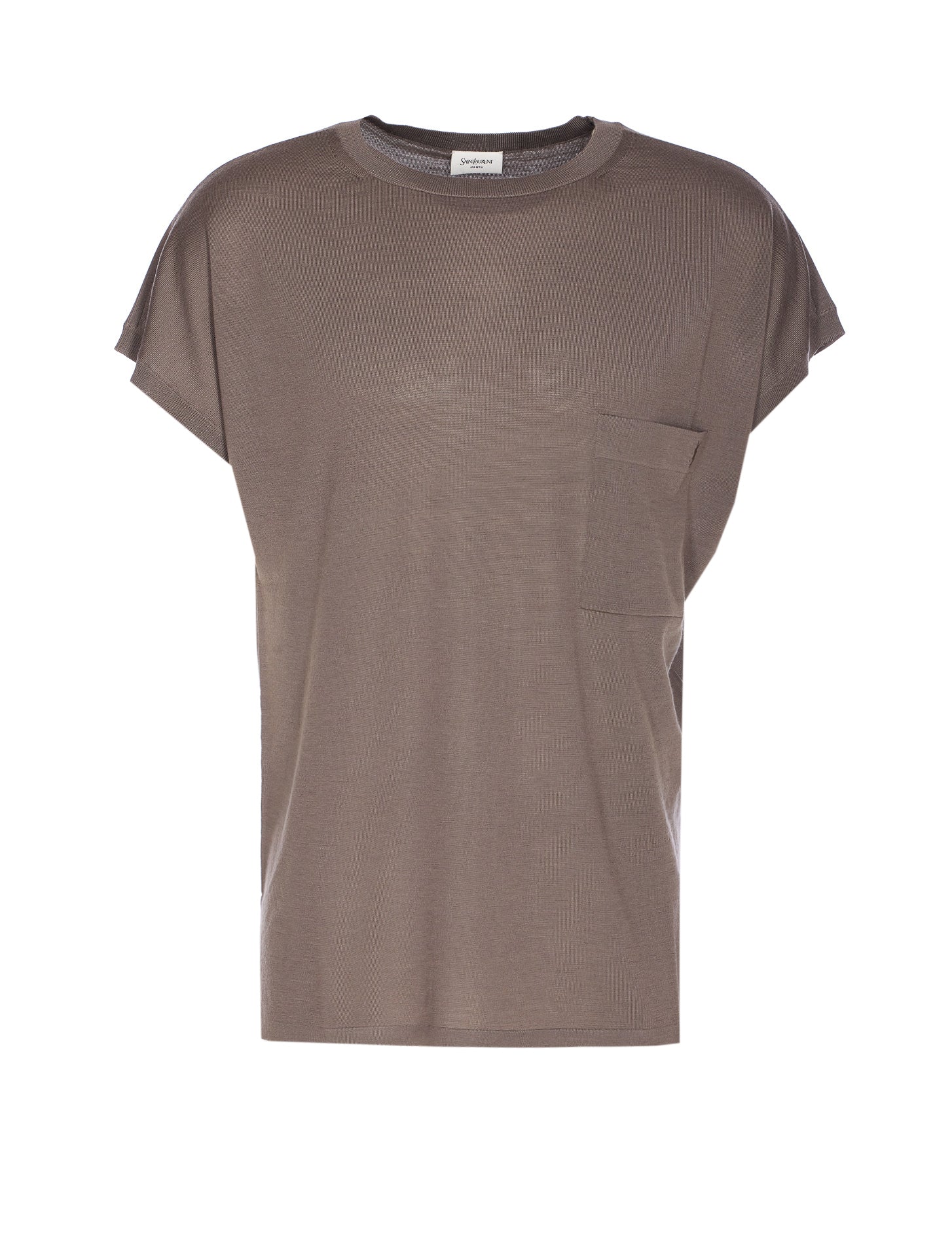 Saint Laurent T-Shirts And Polos Grey Wool