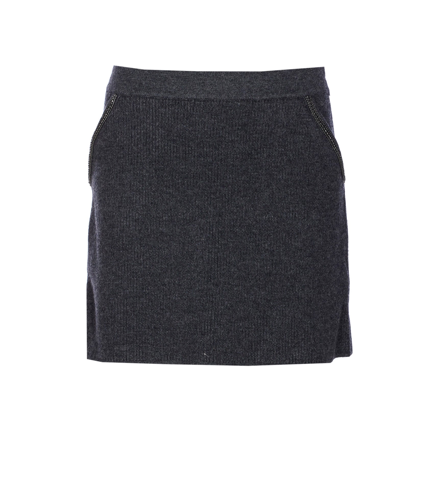 Self Portrait Skirts Grey Wool