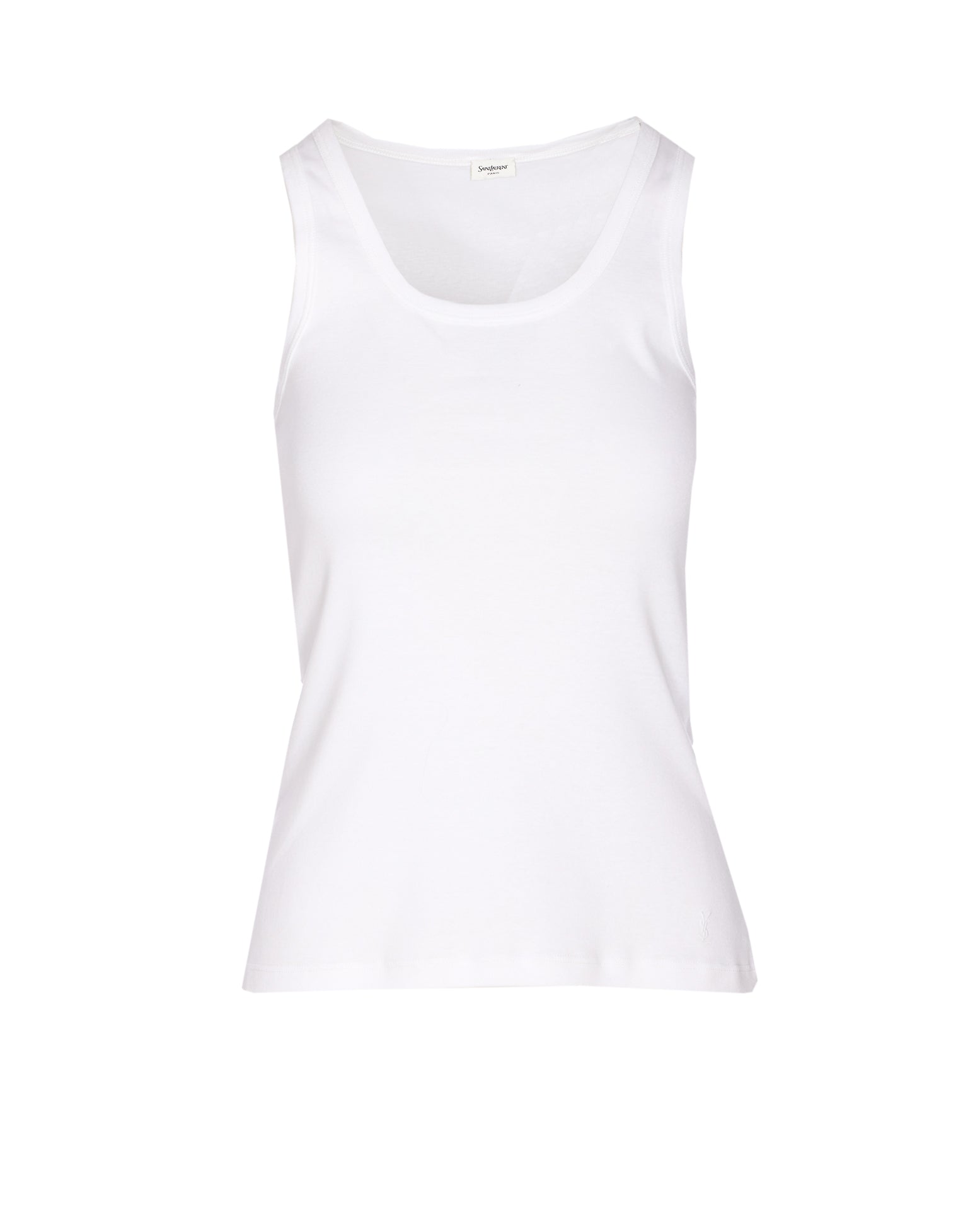 Saint Laurent Top White Cotton