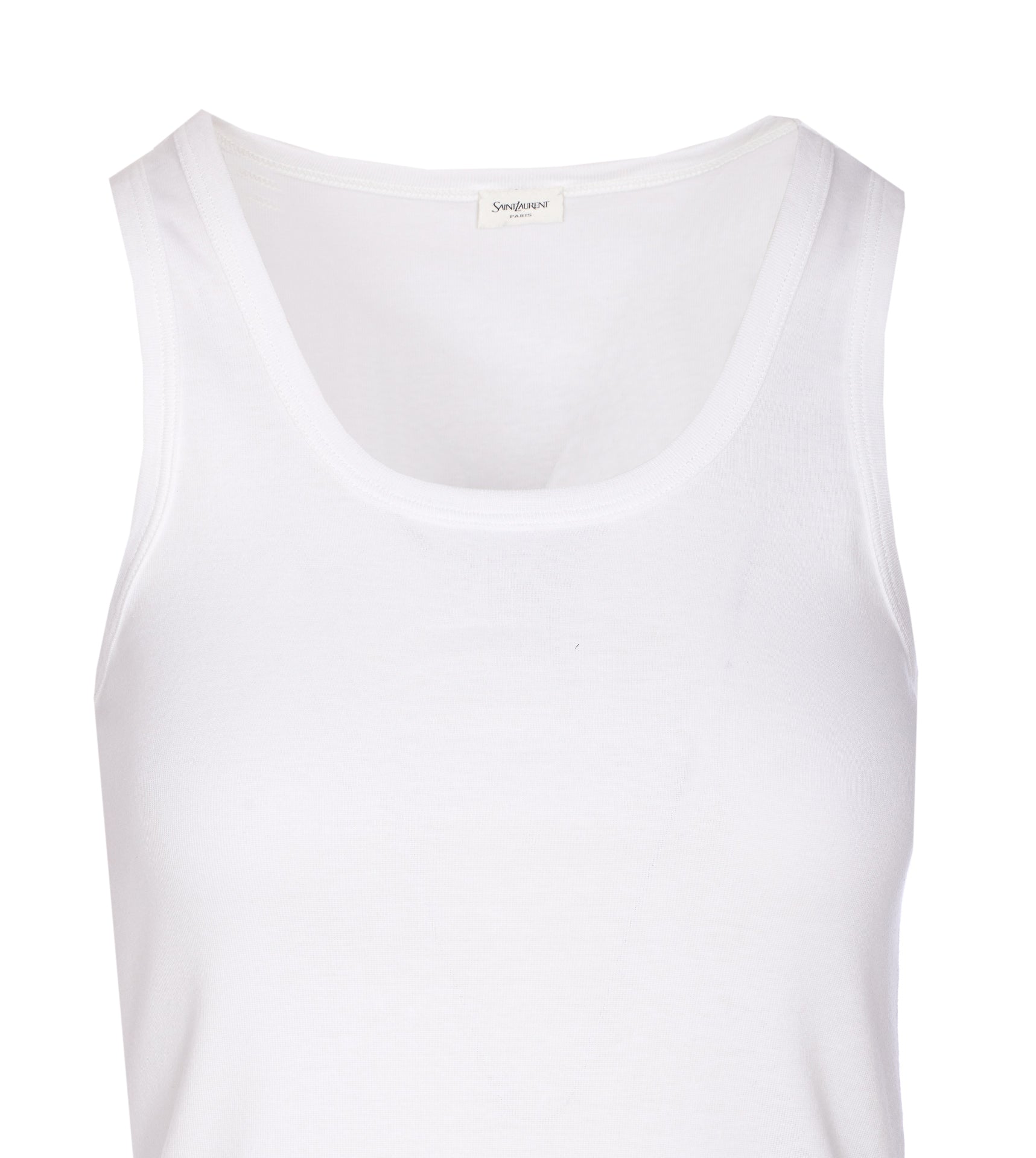 Saint Laurent Top White Cotton