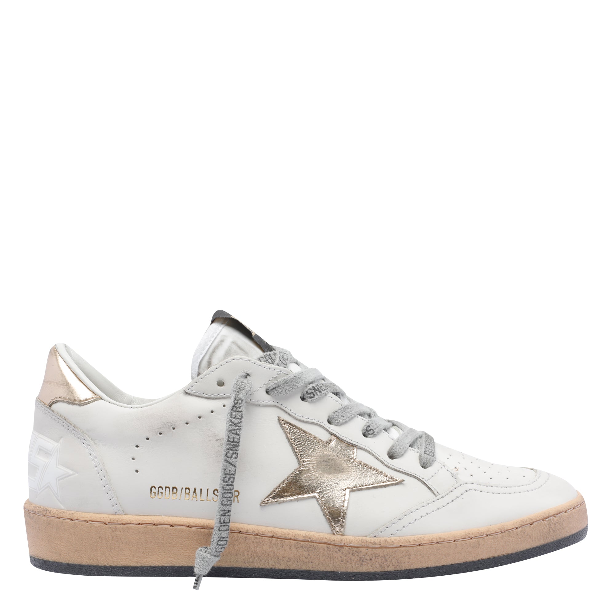 Golden Goose Sneakers White Calf Leather/rubber Sole