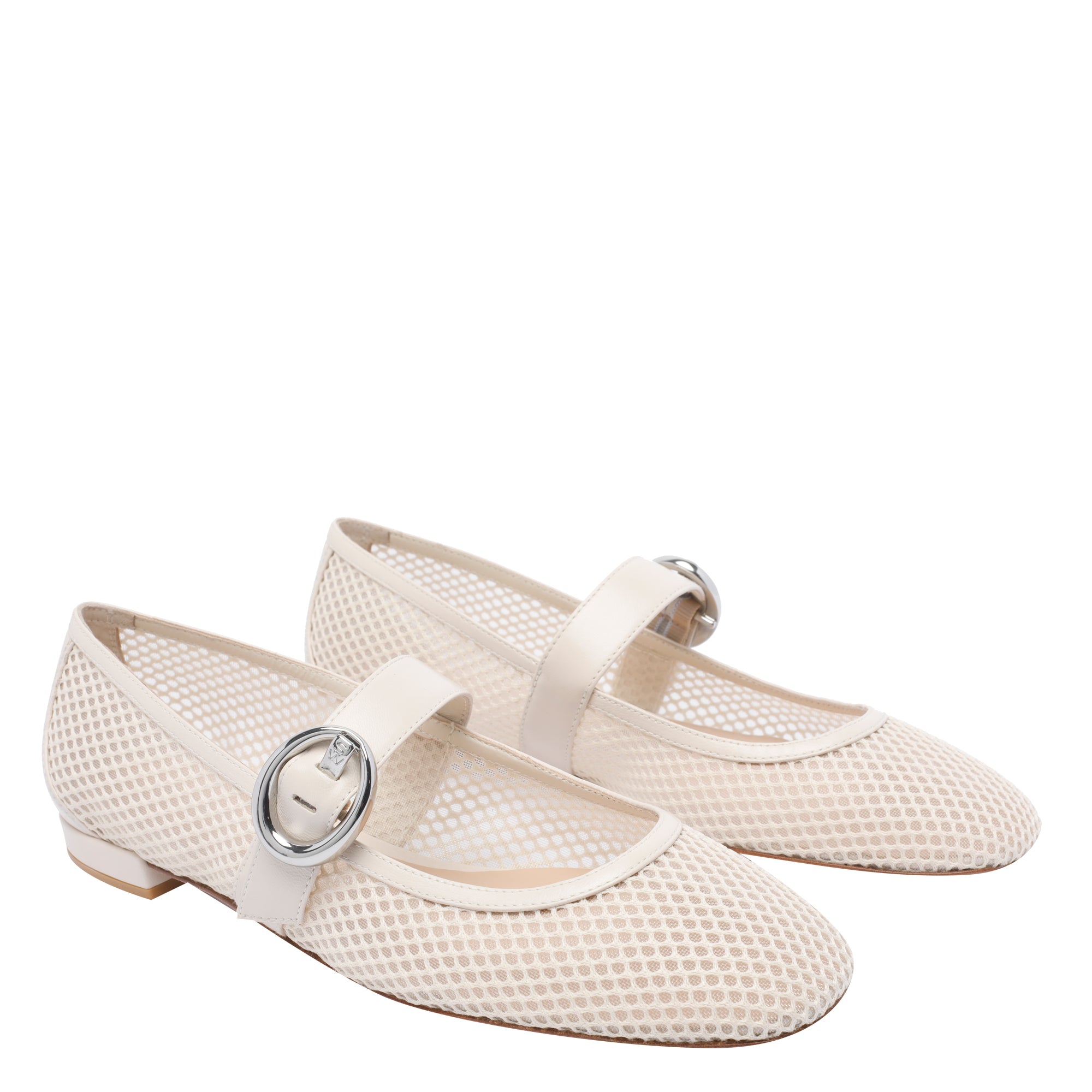 Stuart Weitzman Flat Shoes White