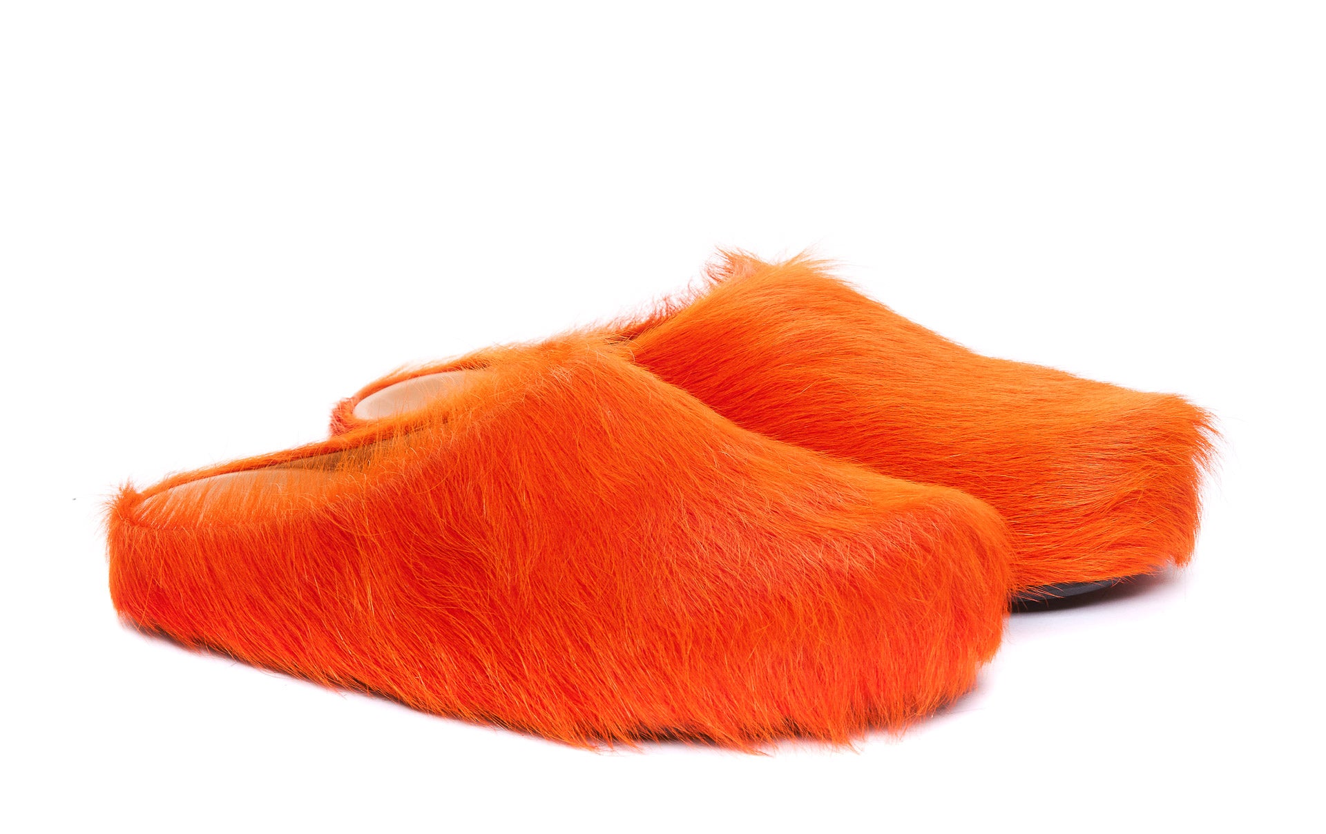 Marni Sandals Orange Calf Leather/rubber Sole