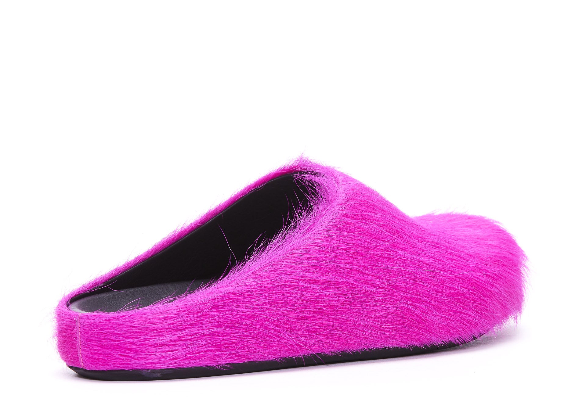 Marni Sandals Fuchsia Calf Leather/rubber Sole