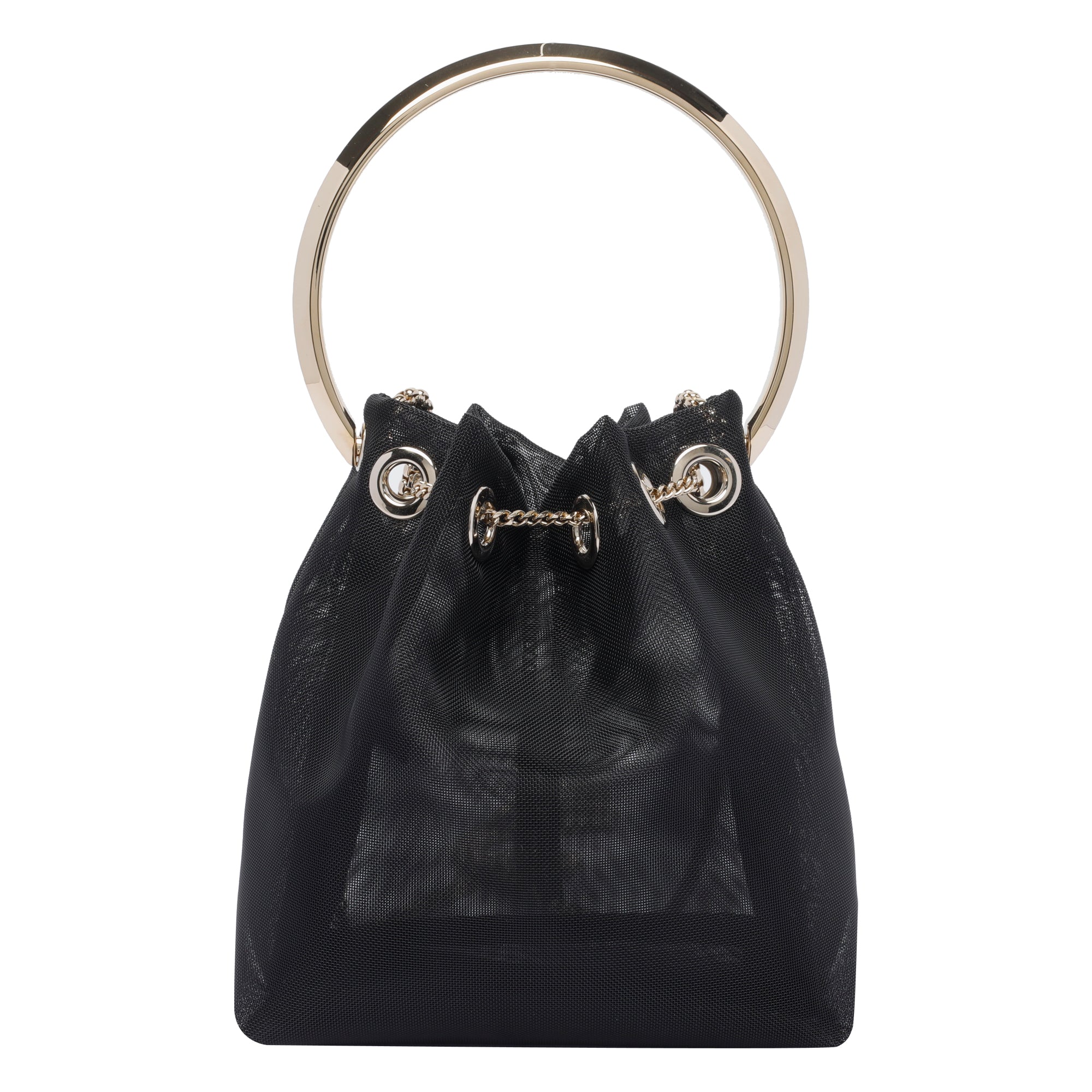 Jimmy Choo Bags Black Fabric And Metal