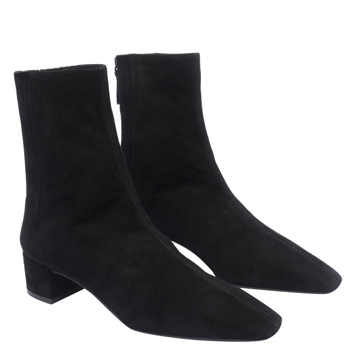 Aquazzura Boots Black Suede Leather/leather Sole