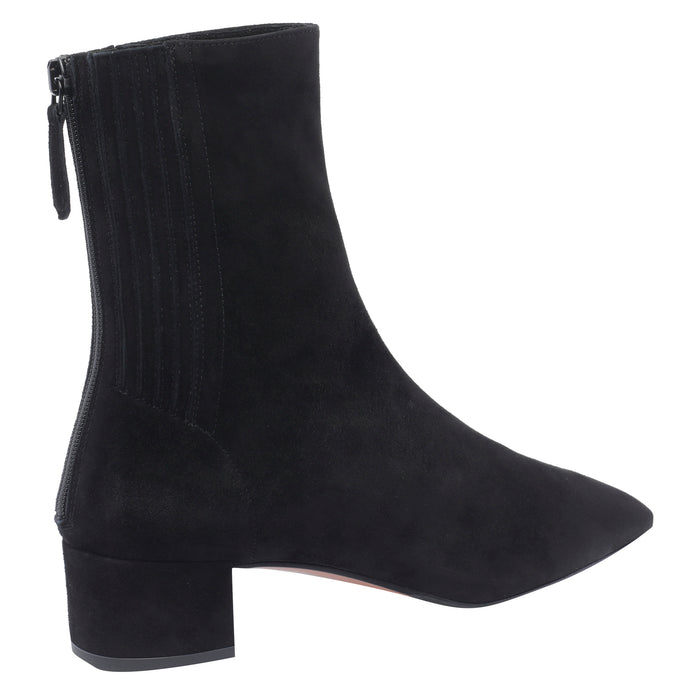 Aquazzura Boots Black Suede Leather/leather Sole