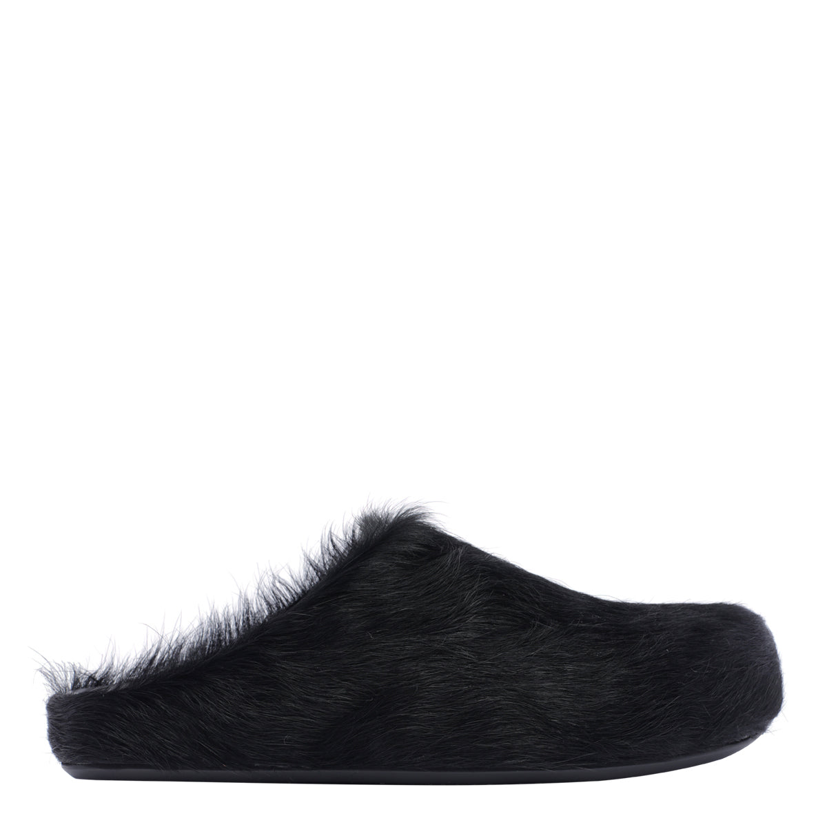Marni Sandals Black Calf Leather/rubber Sole