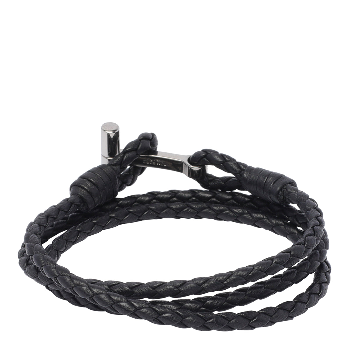 Tom Ford Bijoux Black Calf Leather Metal