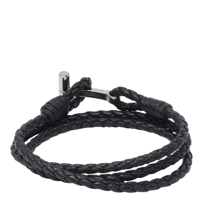 Tom Ford Bijoux Black Calf Leather Metal