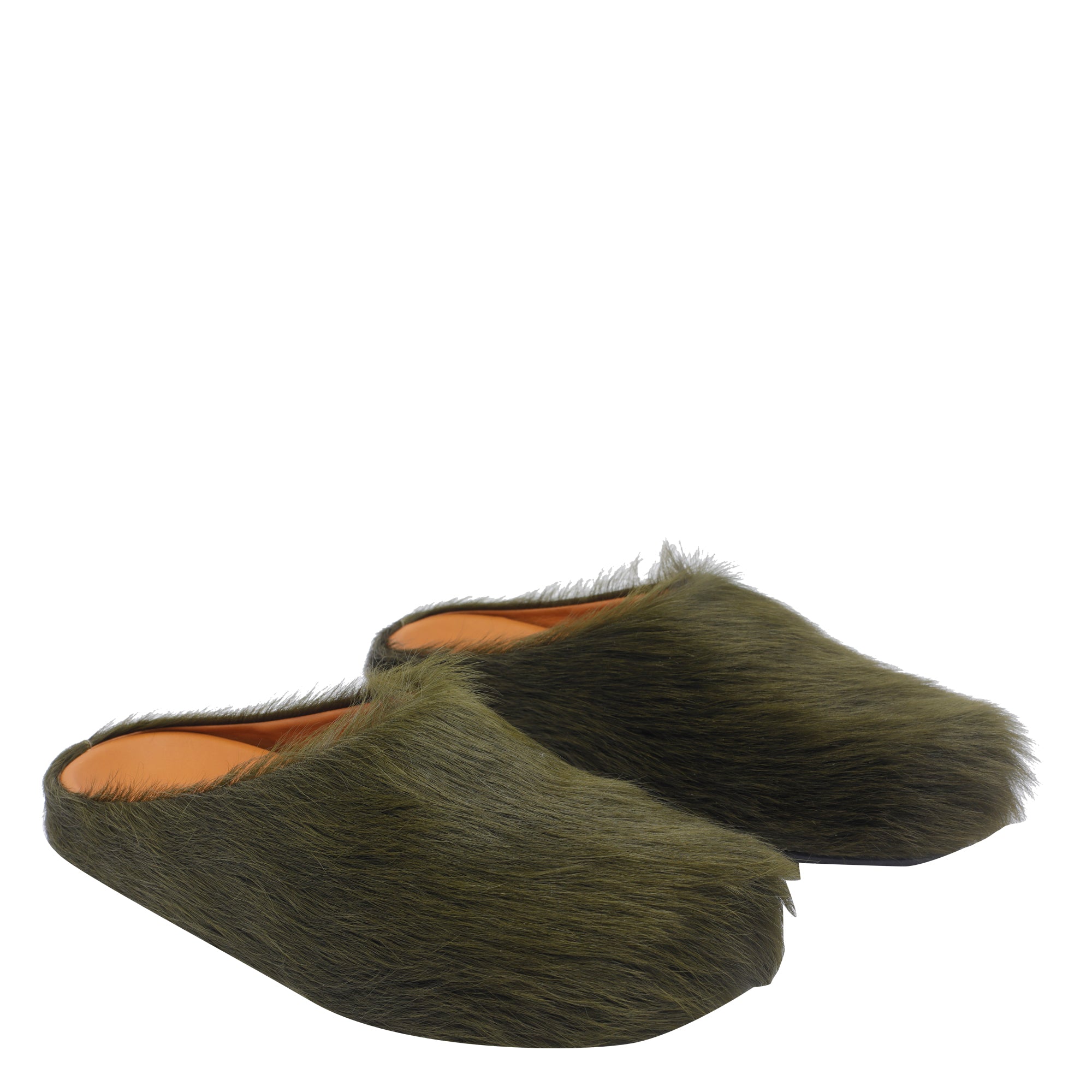 Marni Sandals Green Calf Leather/rubber Sole