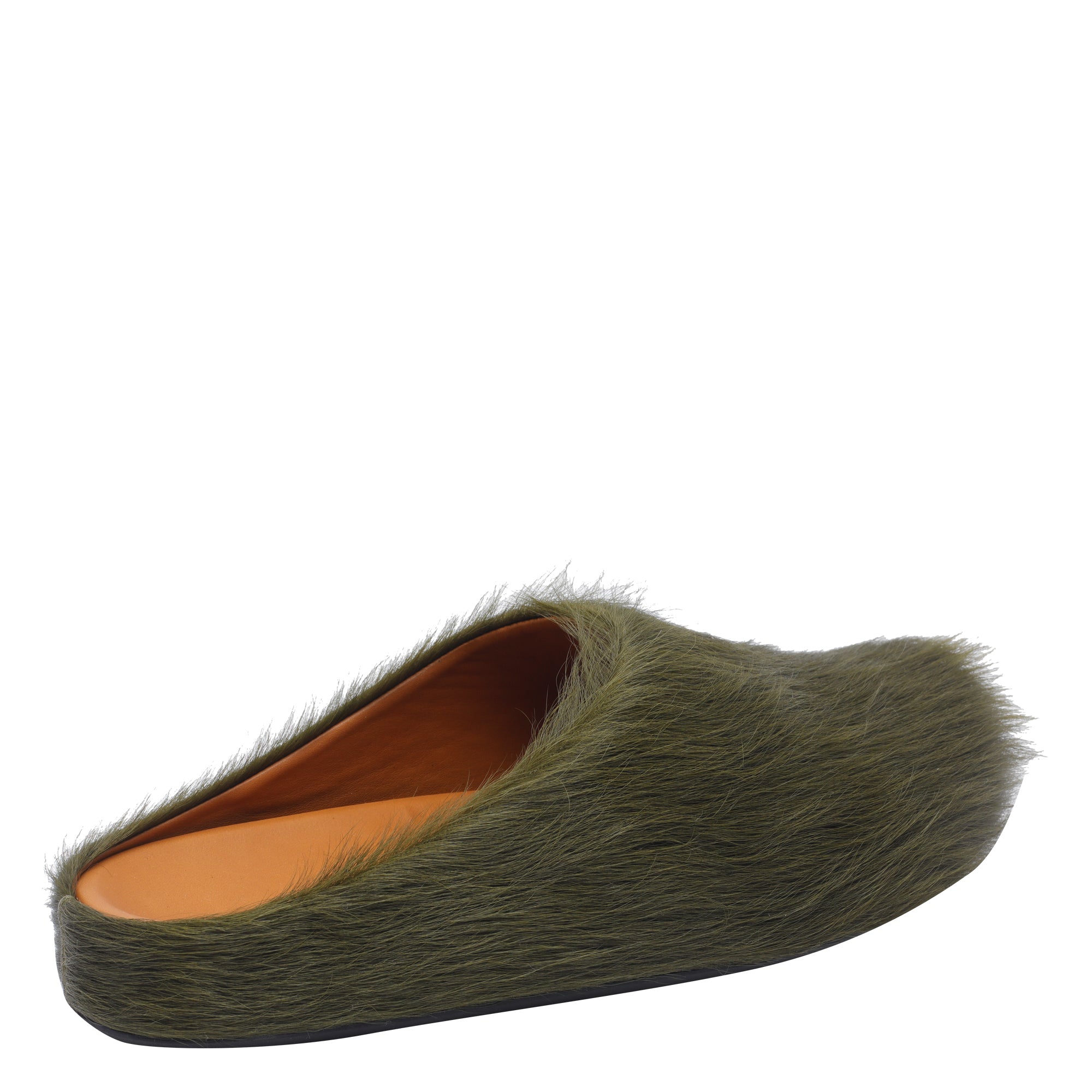 Marni Sandals Green Calf Leather/rubber Sole