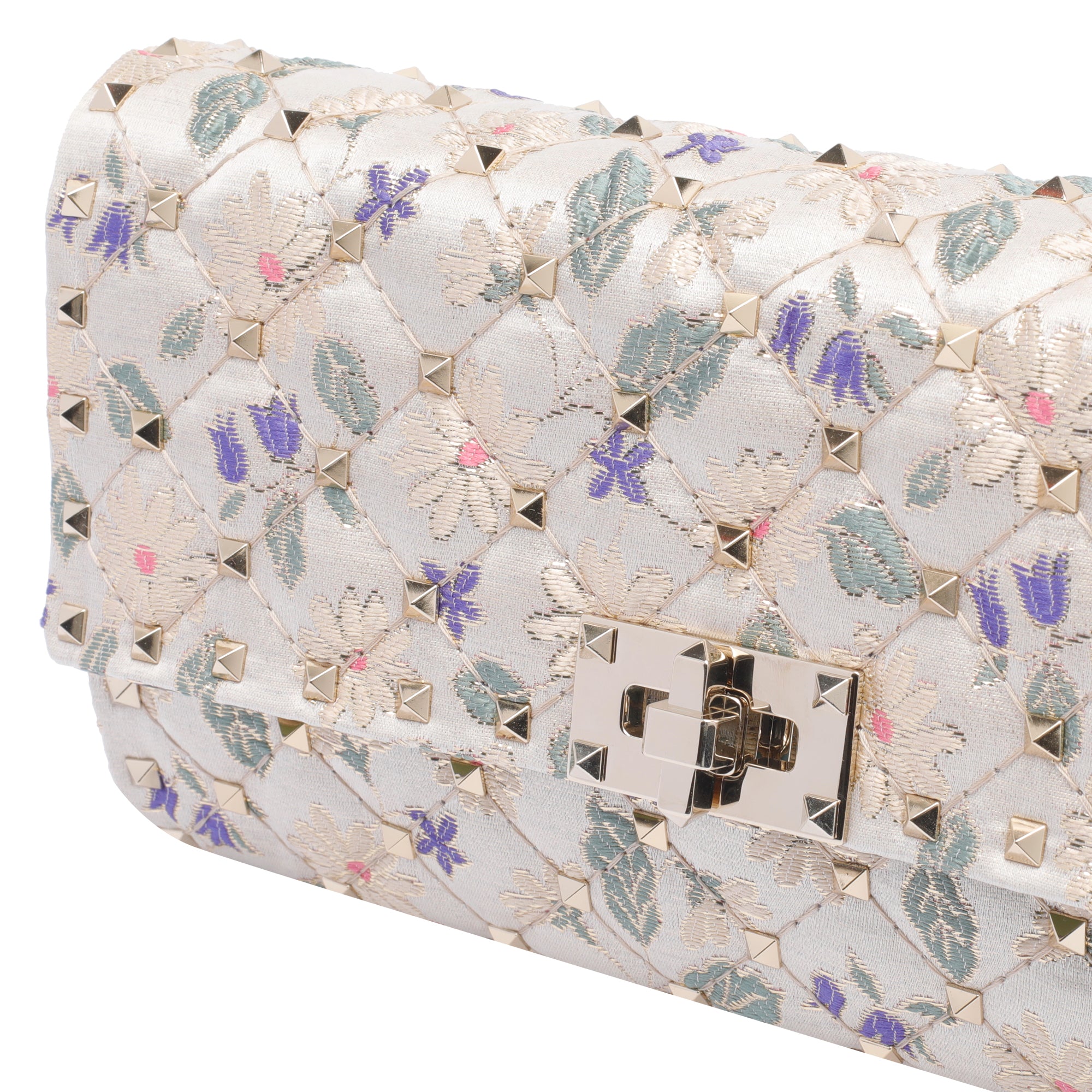 Valentino Garavani Bags White Fabric Metal