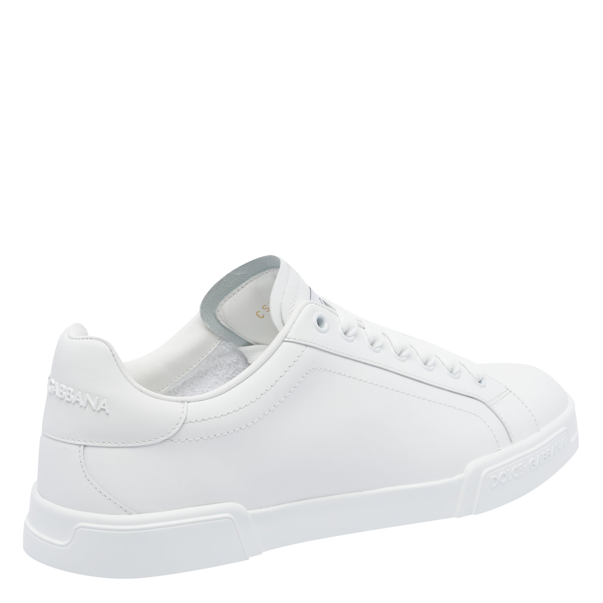Dolce & Gabbana Sneakers White Calf Leather/rubber Sole
