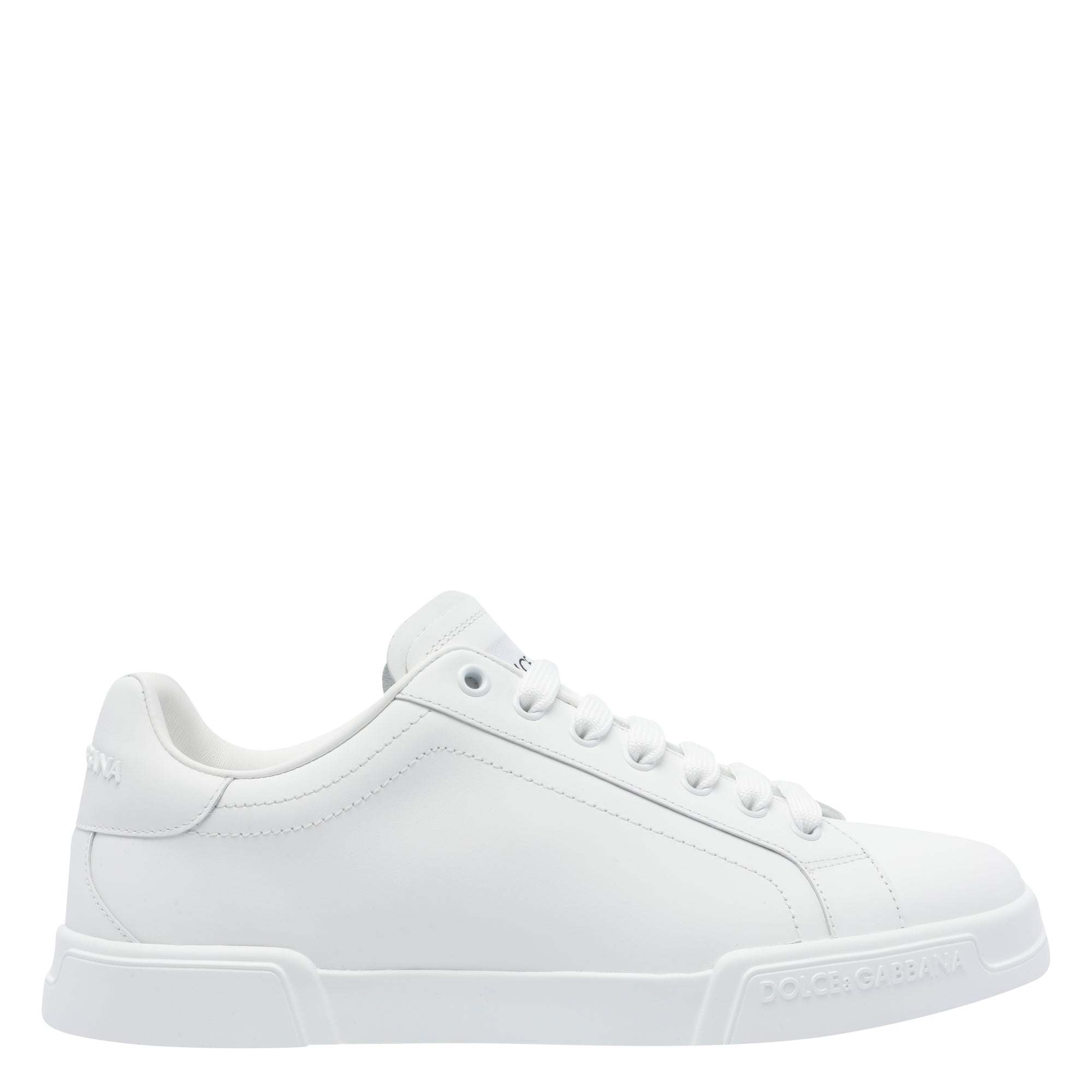 Dolce & Gabbana Sneakers White Calf Leather/rubber Sole