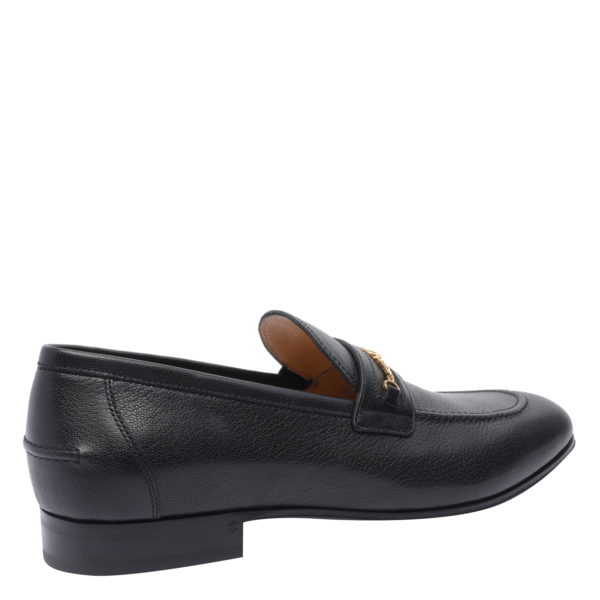 Valentino Garavani Flat Shoes Black Calf Leather/leather Sole