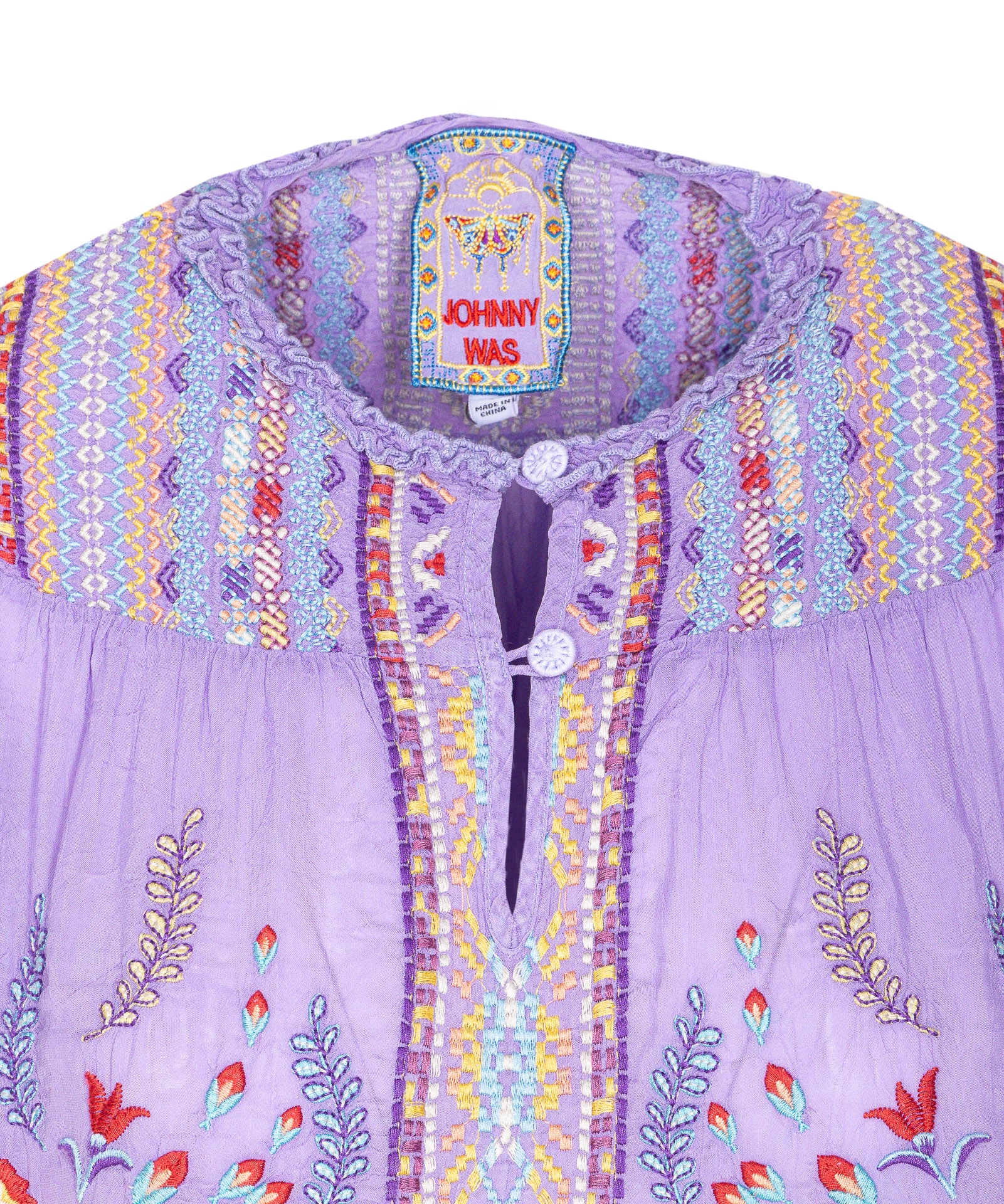 Johnny Was Shirts Purple Cupro