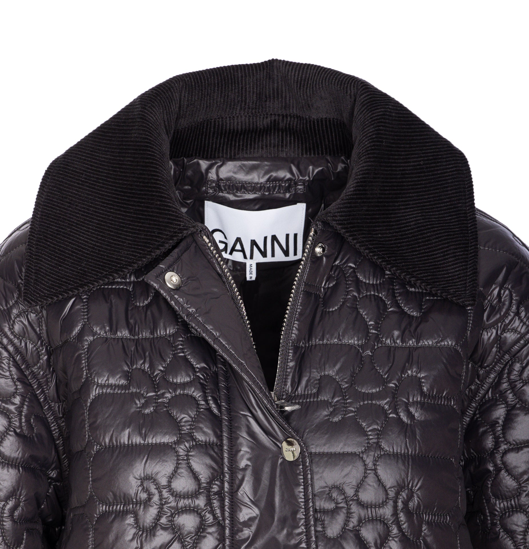 Ganni Jackets Black Recycled Polyamide