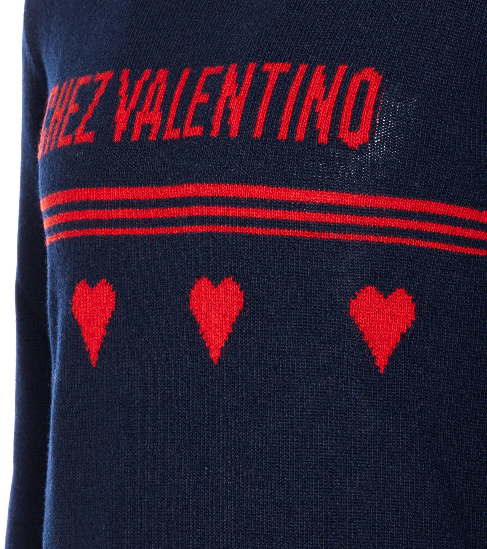 Valentino Garavani Sweaters Blue Virgin Wool