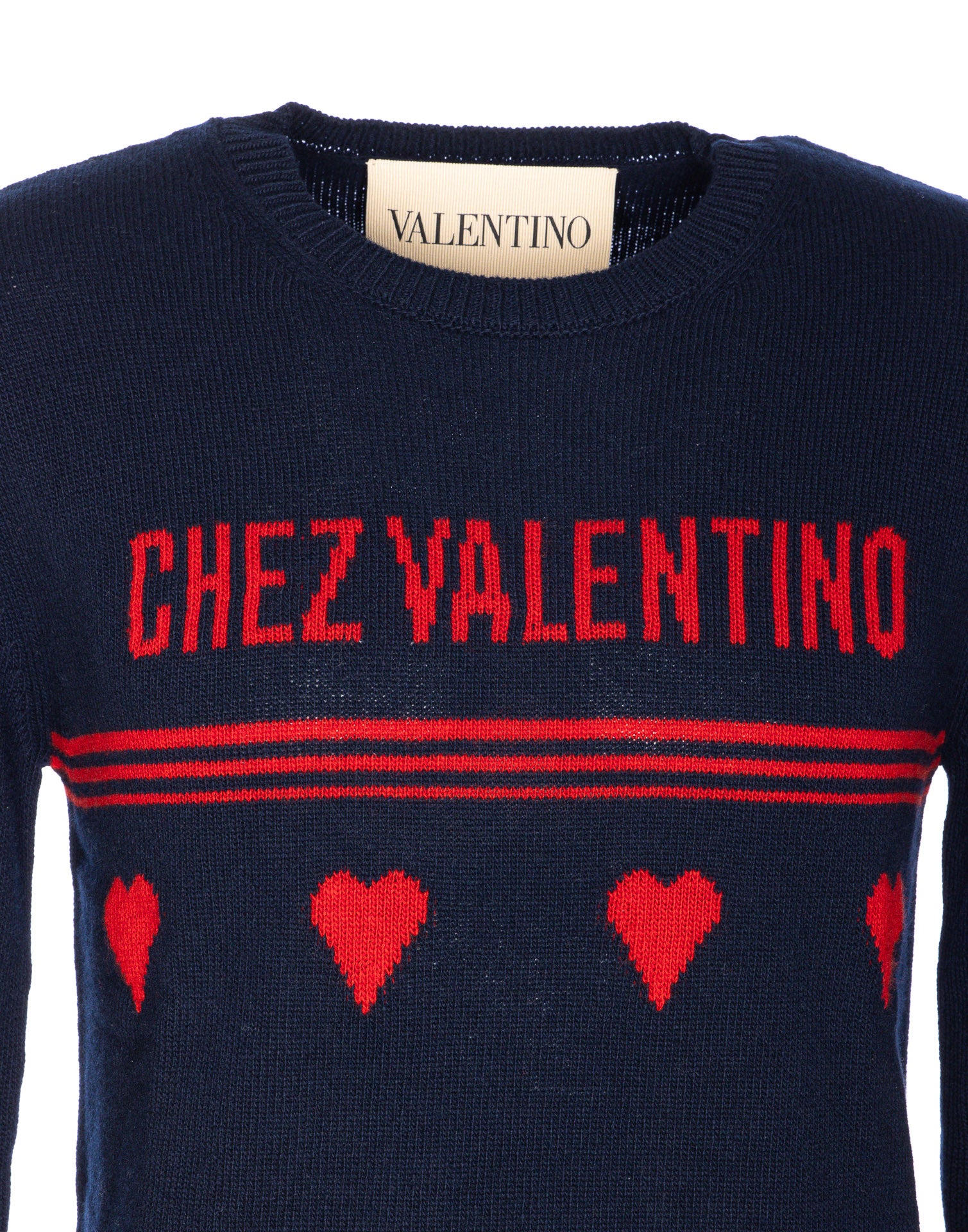 Valentino Garavani Sweaters Blue Virgin Wool
