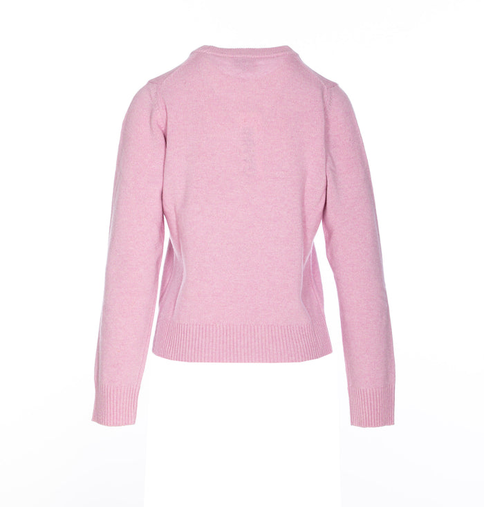 Ganni Sweaters Pink Wool