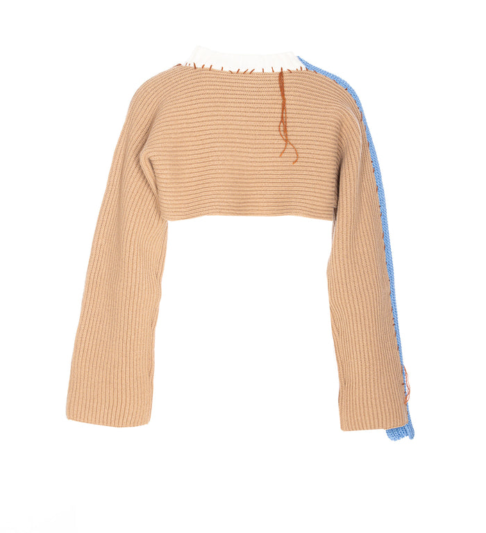 Marni Sweaters Beige Virgin Wool