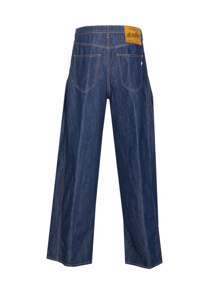 Dondup Trousers Blue Cotton