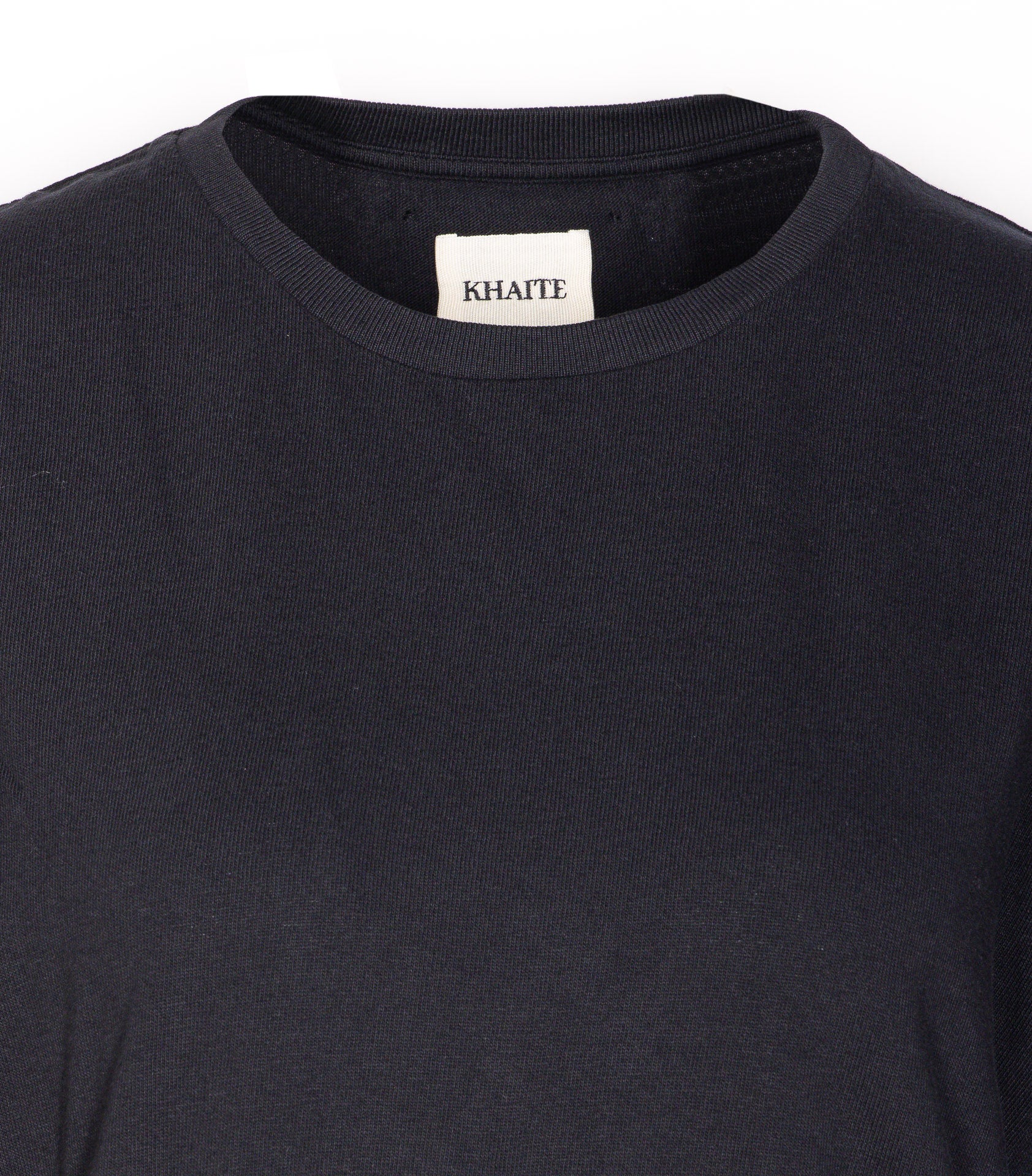 Khaite T-Shirts And Polos Black Cotton