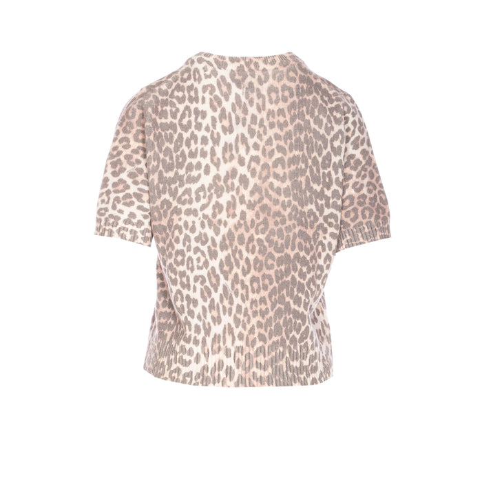 Ganni T-Shirts And Polos Brown Wool