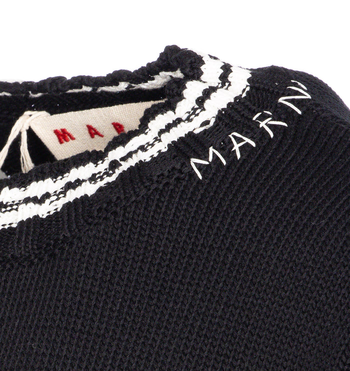 Marni Sweaters Black Cotton