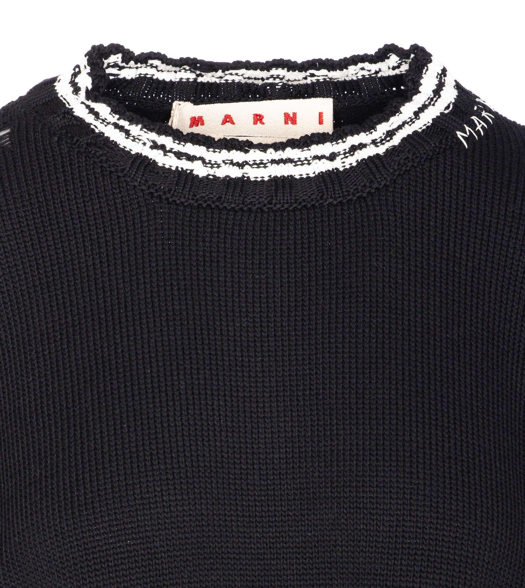 Marni Sweaters Black Cotton