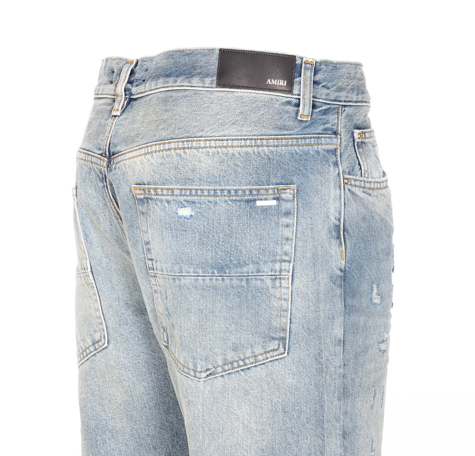 Amiri Jeans Blue Cotton