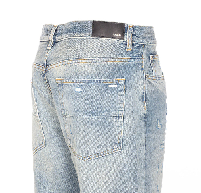 Amiri Jeans Blue Cotton